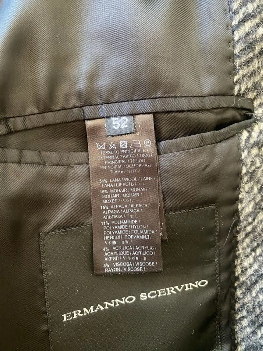 Ermanno Scervino Luxury Italian Wool Coat Size 52 (Large) - Image 3
