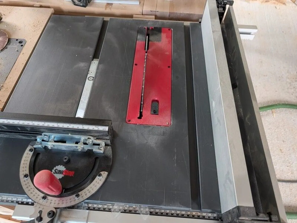 table saw saw stop + mitre gauge+ spare blade and cartridge - Image 4