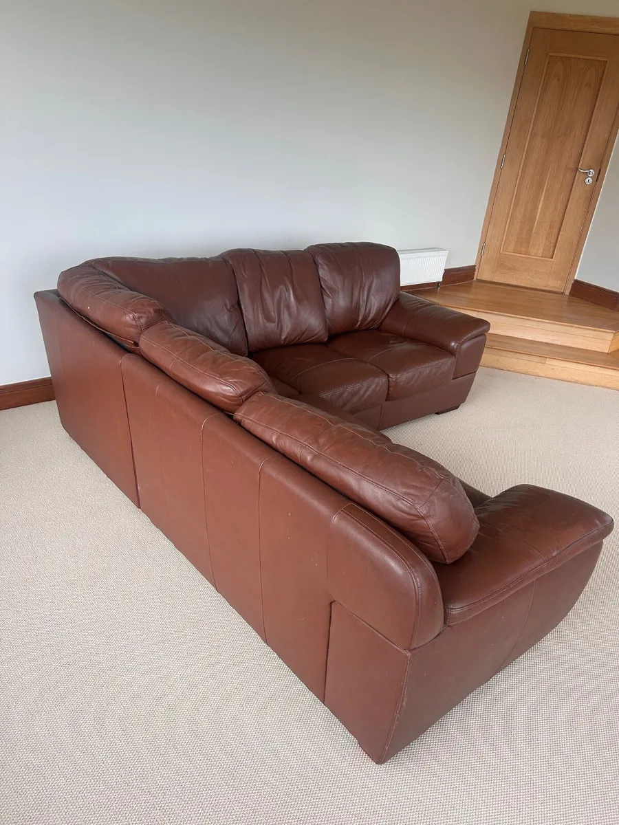 Leather Corner Sofa - Image 2