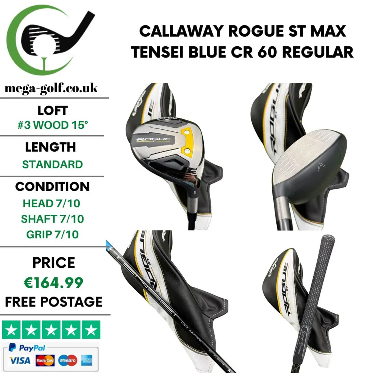 Callaway Rogue ST Max #3 Wood 15° / Regular - Image 1