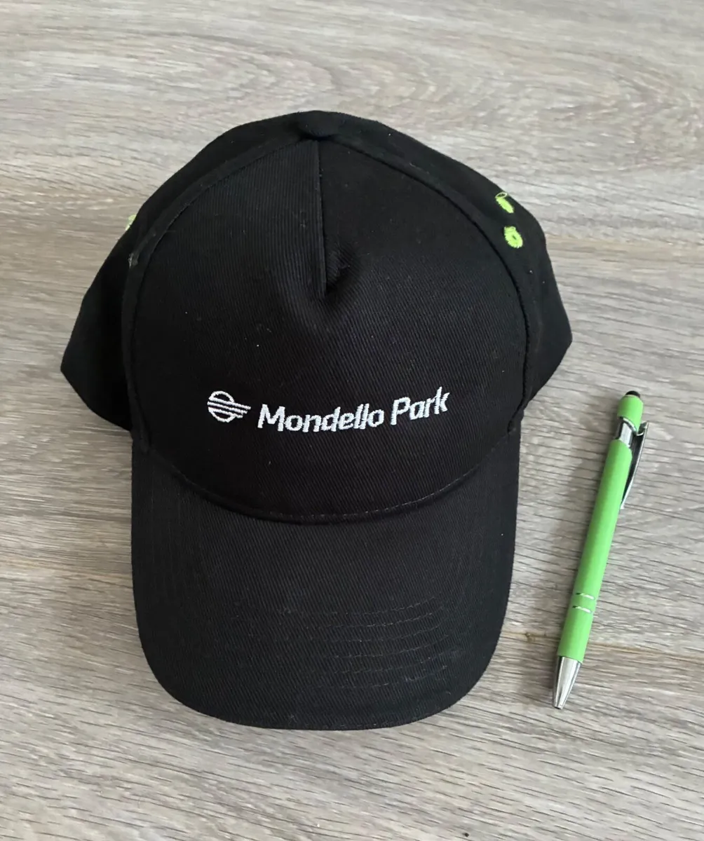 New black Mondello Park classic baseball cap & pen