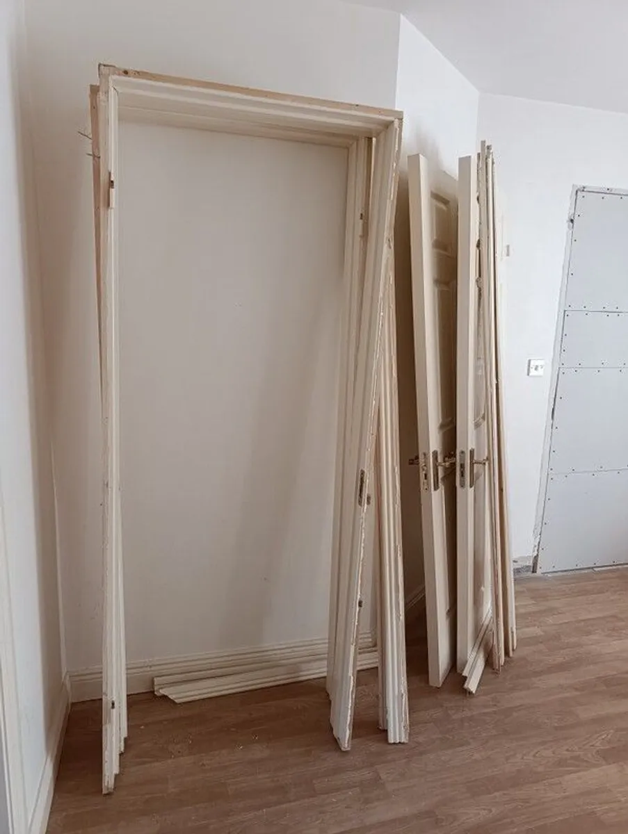 Free Internal Doors 1 Single + 1 Double with Frames - Image 3