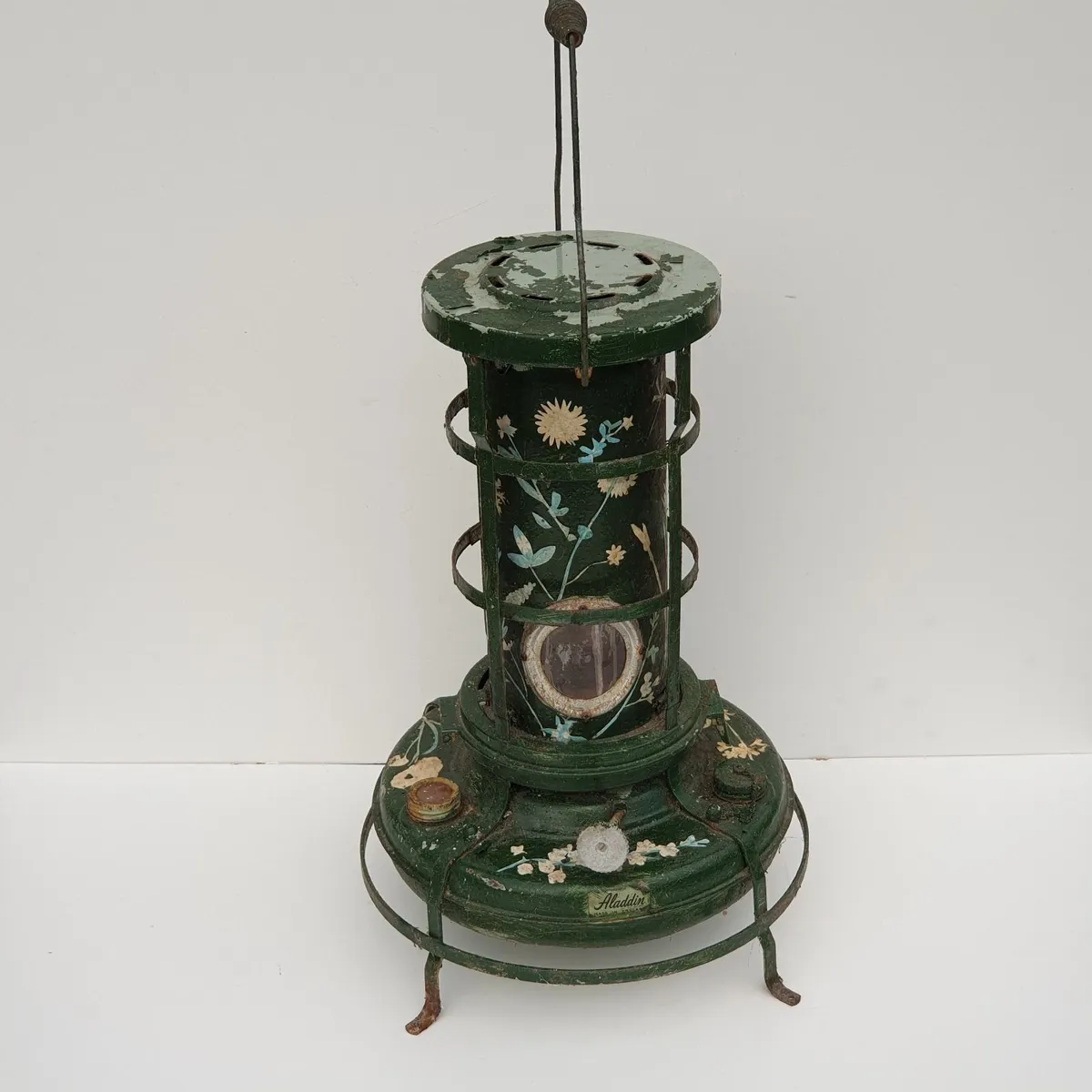 Aladdin paraffin heater upcycled to plant stand - Image 1