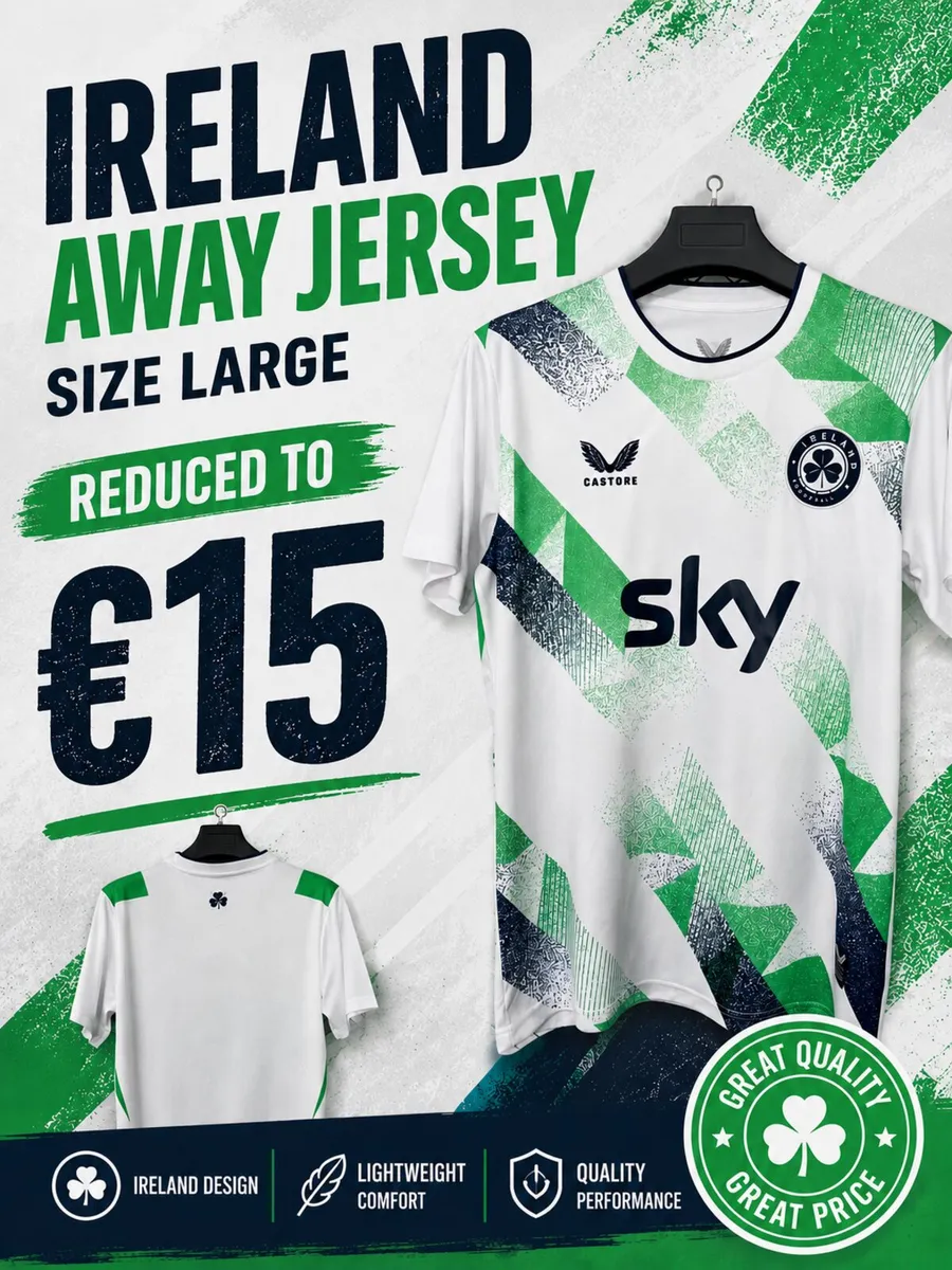 Ireland away soccer jersey - Image 1