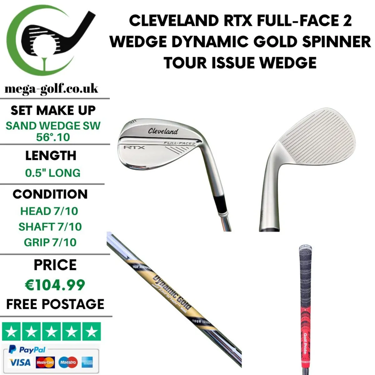 Cleveland RTX Full-Face 2 Wedge Sw 56°.10 / Wedge - Image 1