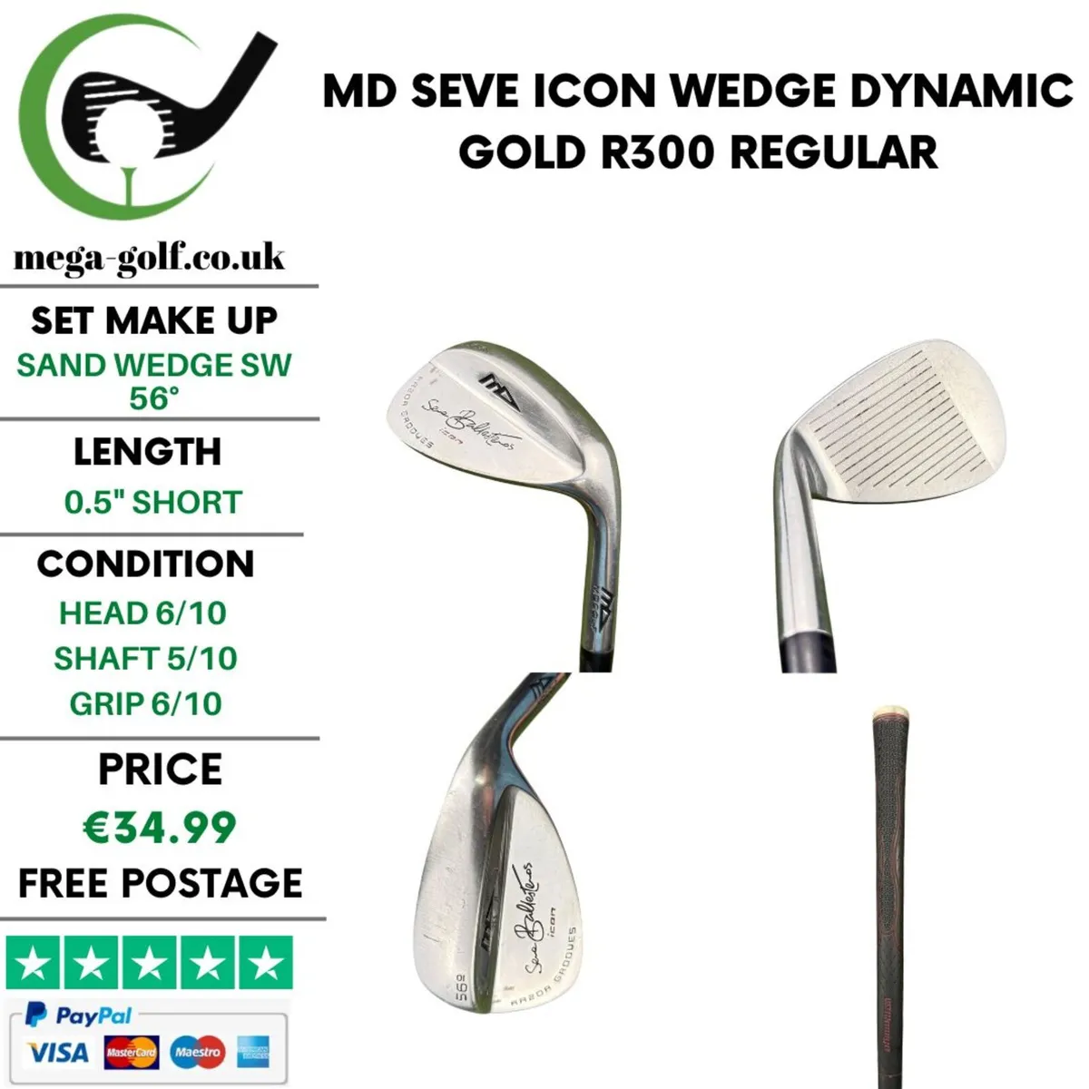 MD Seve Icon Wedge Sw 56° / Regular - Image 1