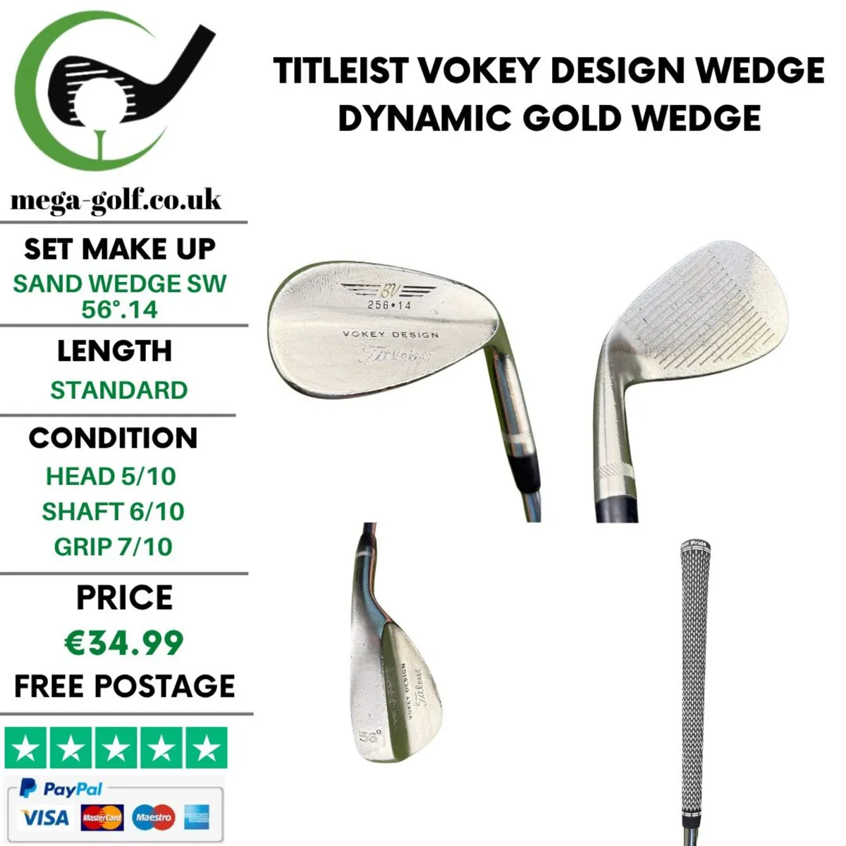 Titleist Vokey Design Wedge Sw 56°.14 / Wedge - Image 1