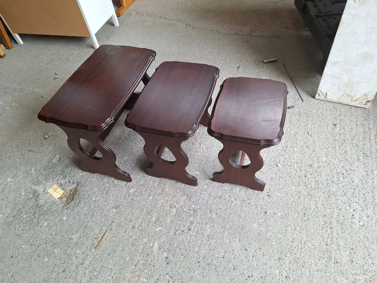 Vintage Nest of Tables – (DELIVERY) - Image 2