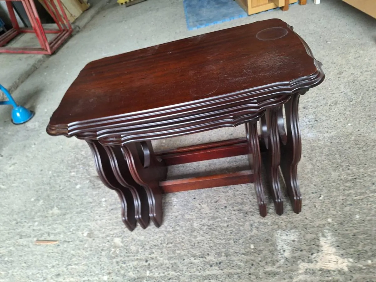 Vintage Nest of Tables – (DELIVERY) - Image 3