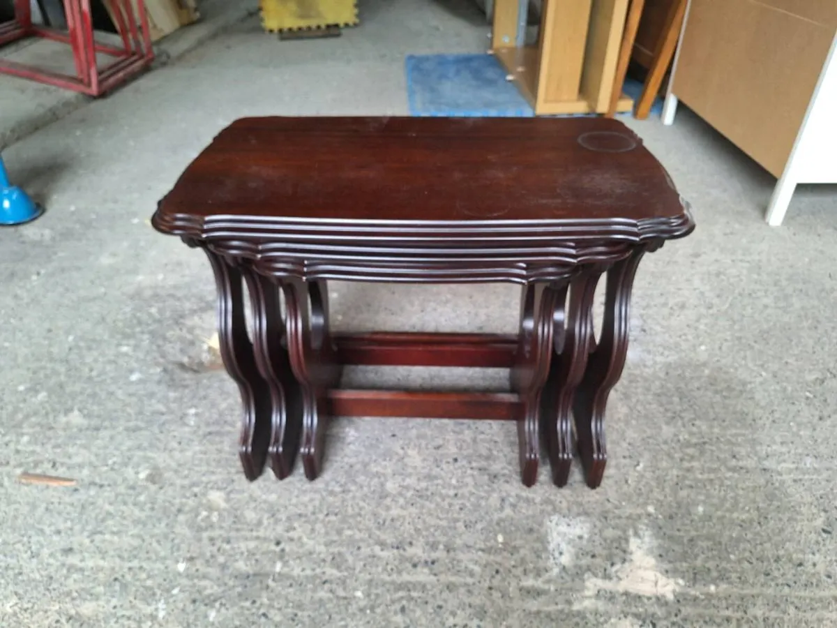Vintage Nest of Tables – (DELIVERY) - Image 4