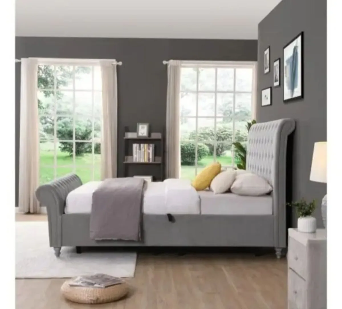 Kilkenny Silver Side Gas-Lift Bed - Image 4