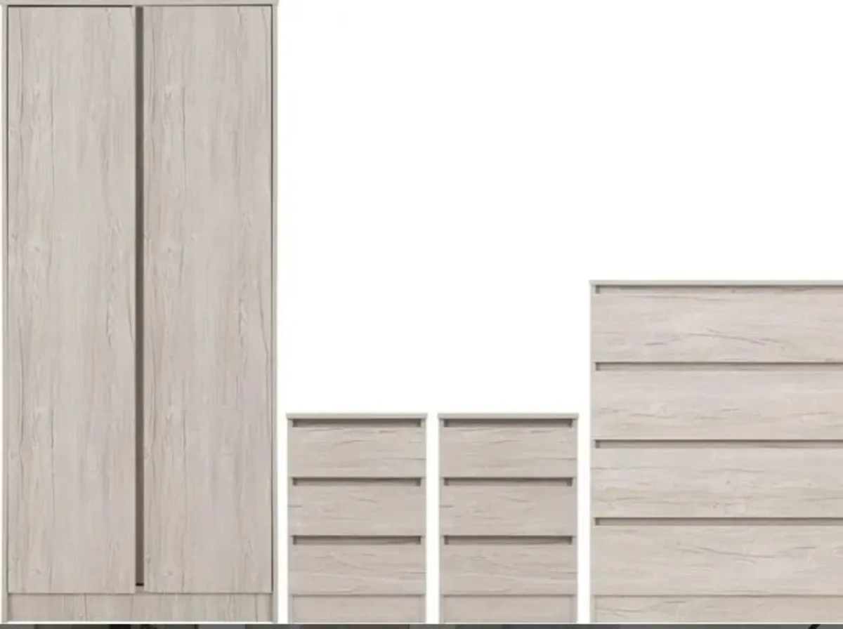 Malvern 4 Piece Bedroom Set / 2 Colours - Image 4