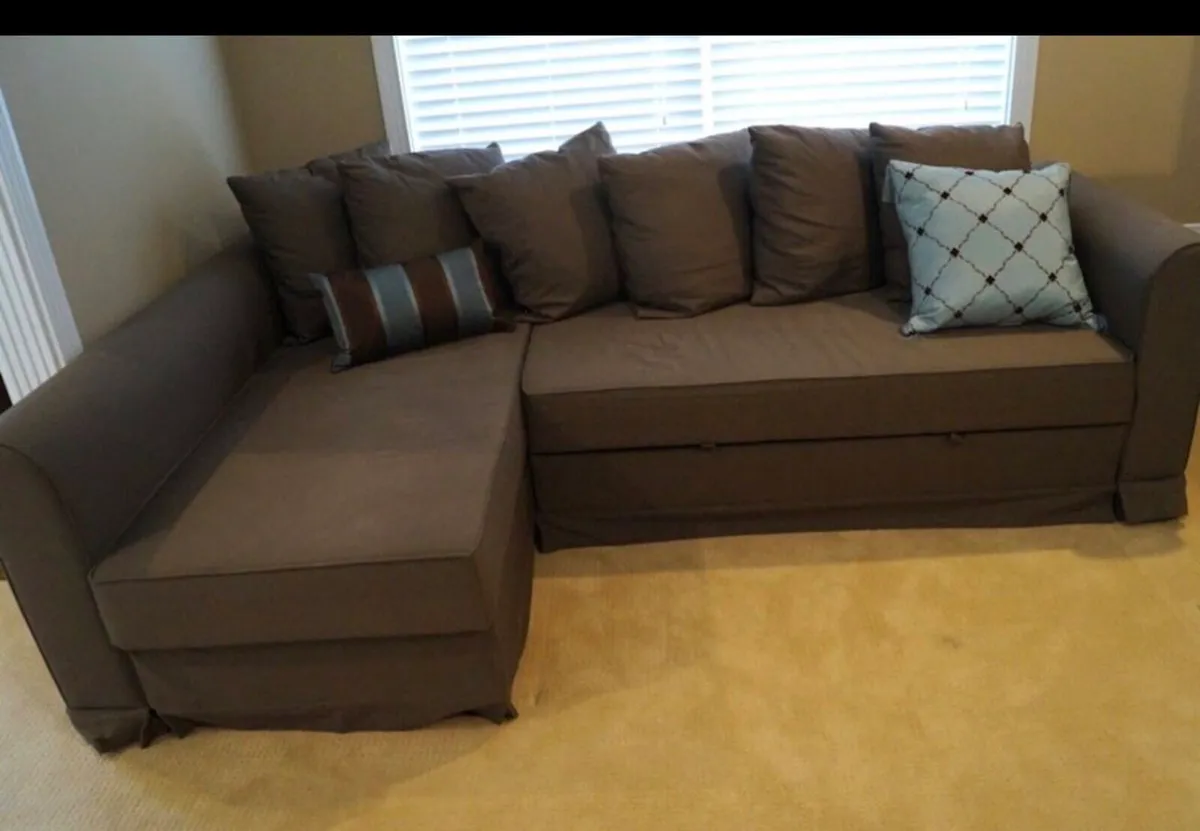 Ikea sofabed(brown) - Image 1