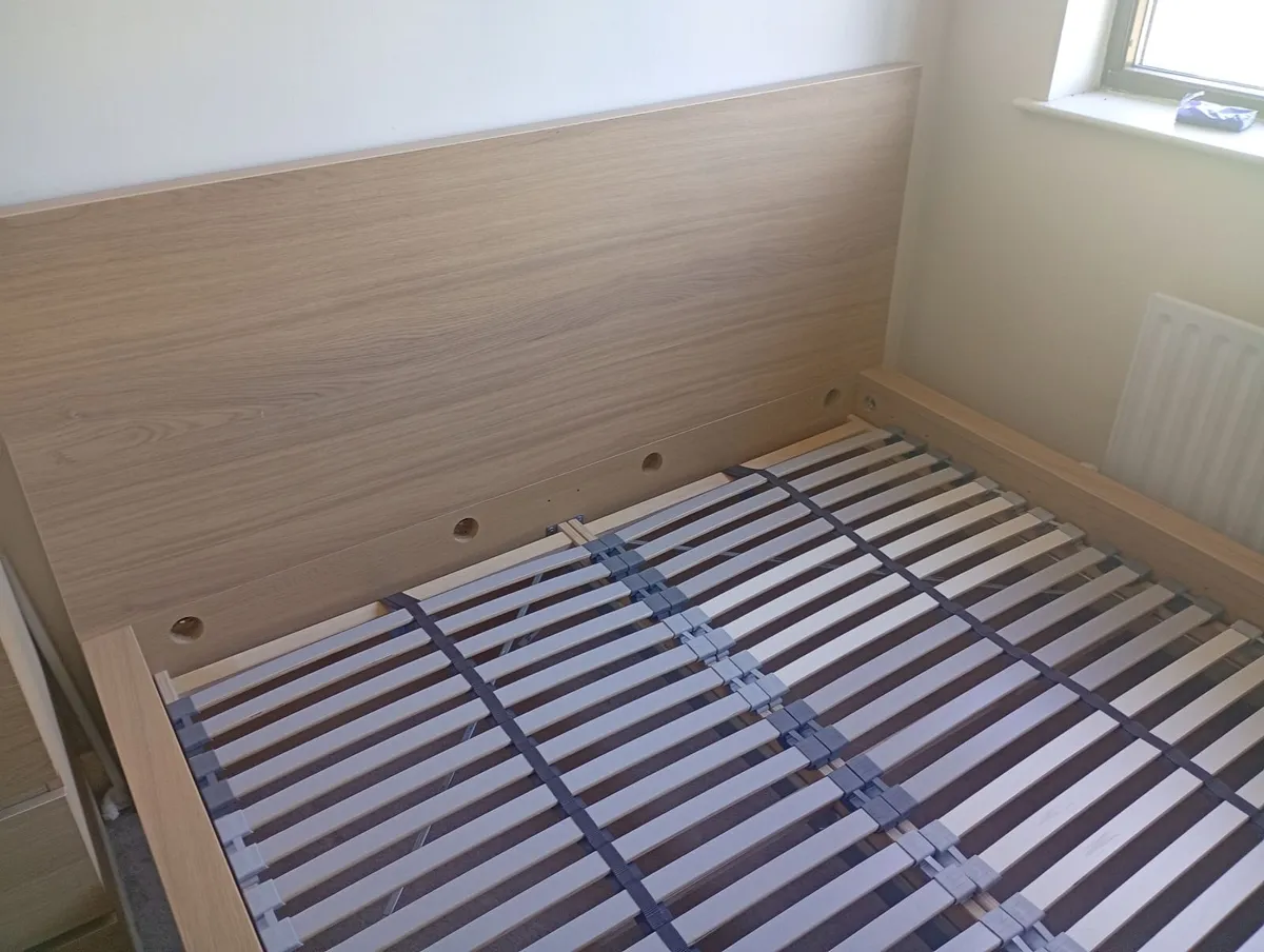 Standard king bedframe- Malm - Image 1