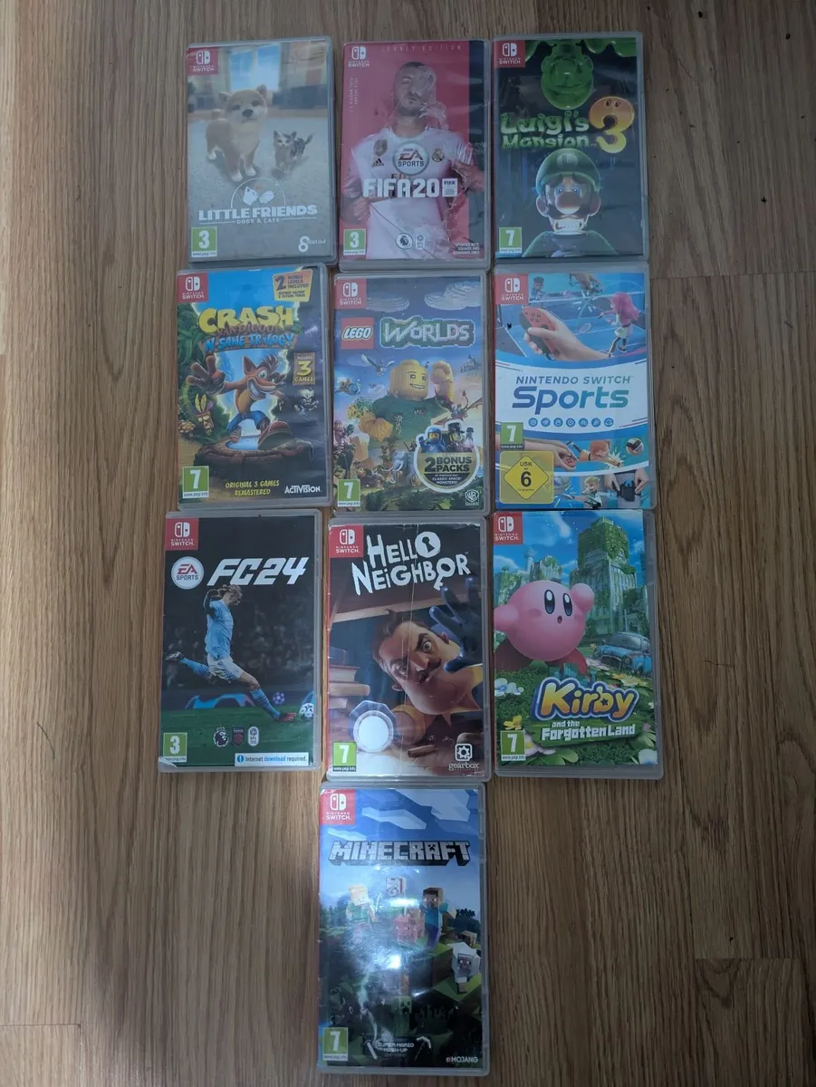 Nintendo Swith Bundle including 10 games and sport - Image 2