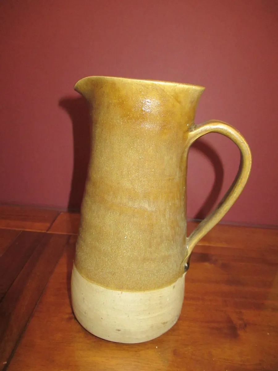 antique vintage stoneware jug RUSTIC FARMHOUSE - Image 4
