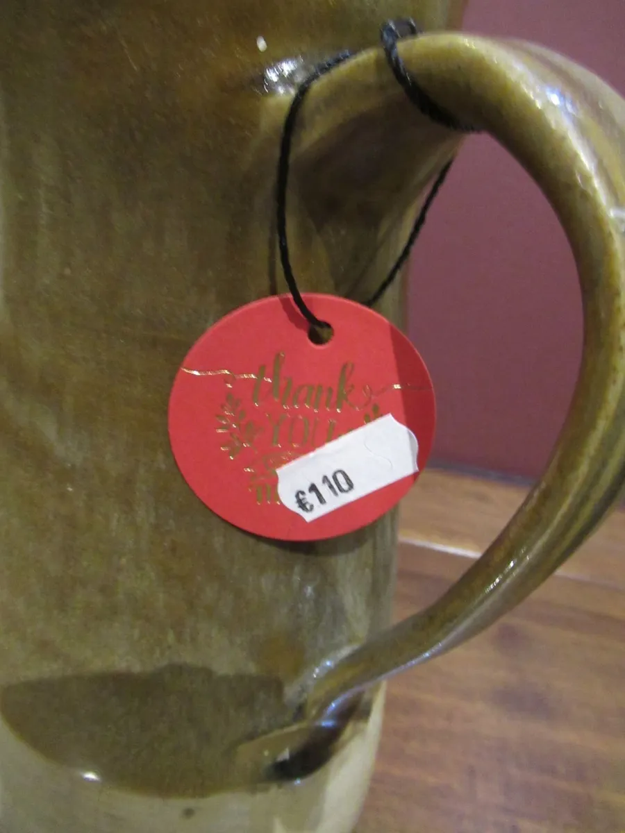 antique vintage stoneware jug RUSTIC FARMHOUSE - Image 3