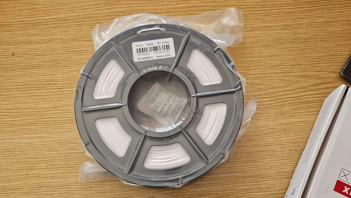 1KG 3D Printer filament PLA+ 1.75mm White PLA Spoo - Image 1