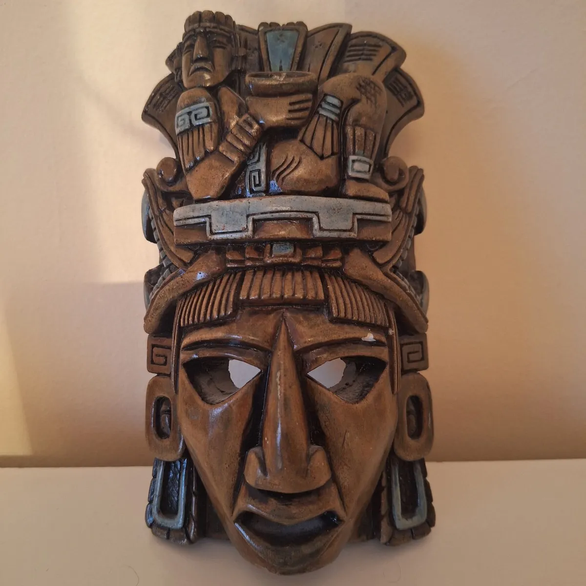 Decorative Aztec/Mayan Style Wall Mask - Image 4