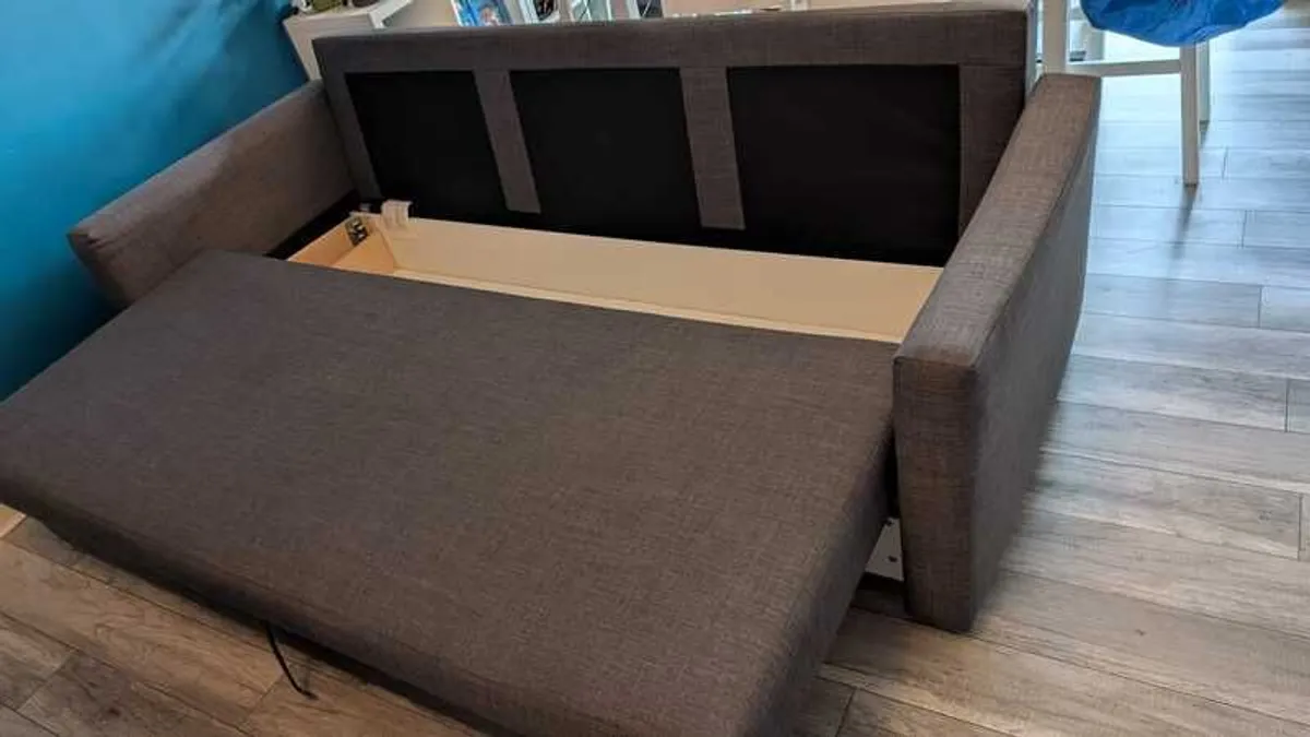 3 Seater Sofa-bed with Storage - Image 2