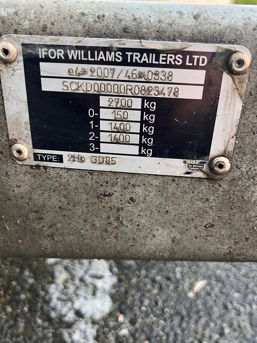 Trailer ifor Williams gd85 - Image 3