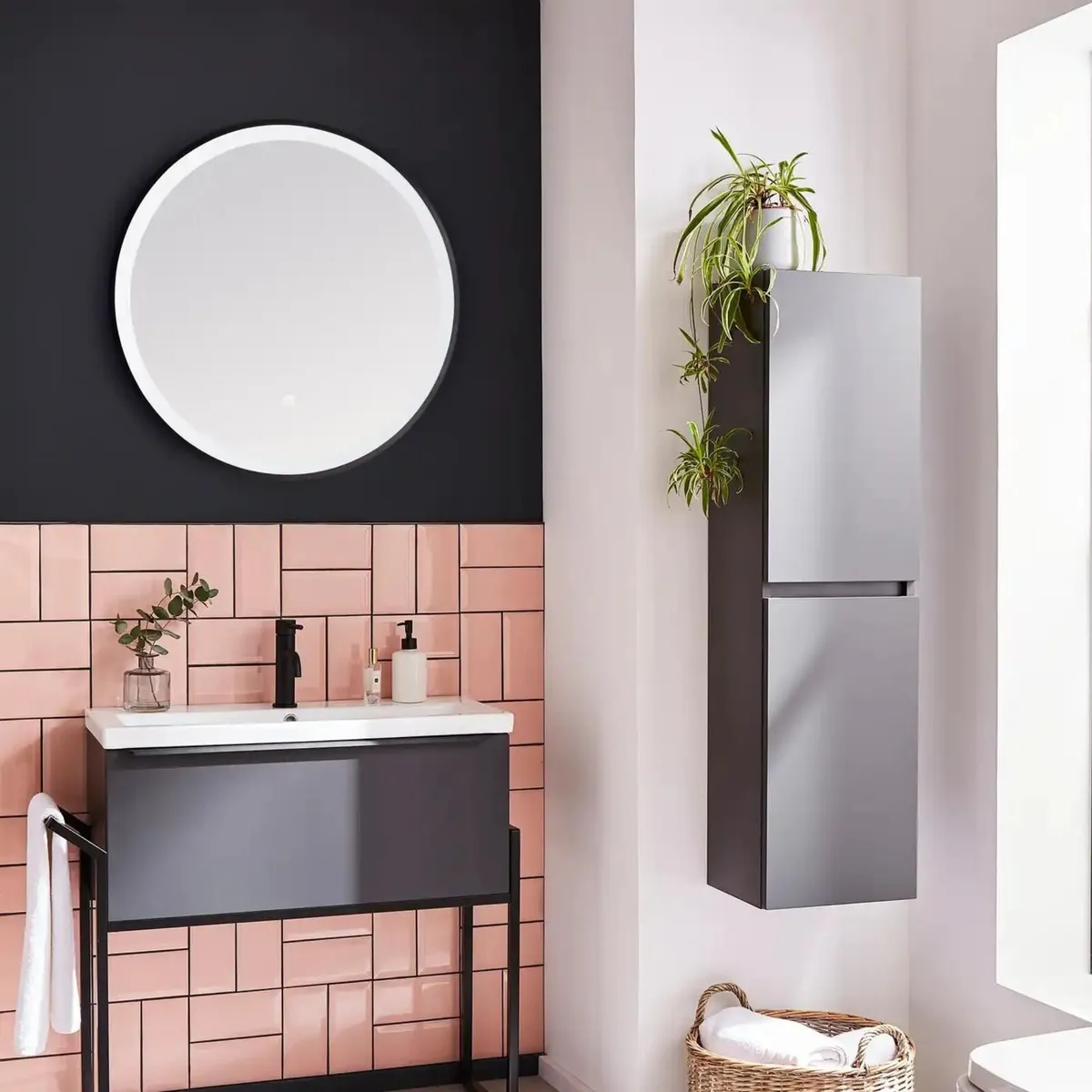 LED Bathroom Mirror Round|  Antifog 600mm - Image 2
