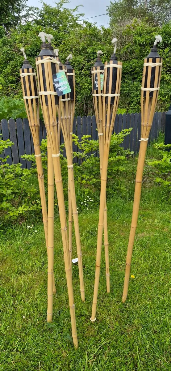 Tradition designed Bamboo torches x8 - Image 4