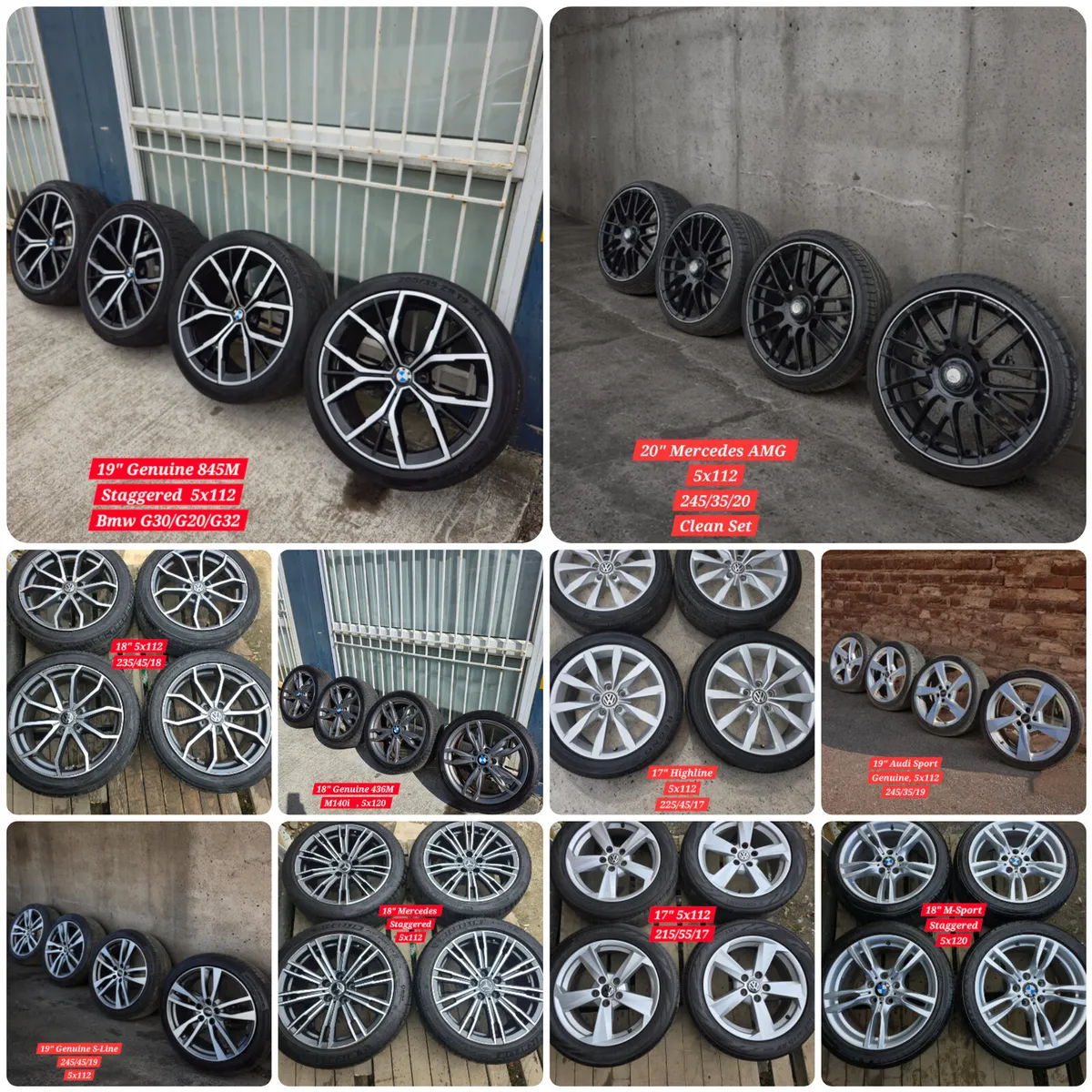 Sets of Alloys for Sale BMW,Audi,Mercedes,VW - Image 1