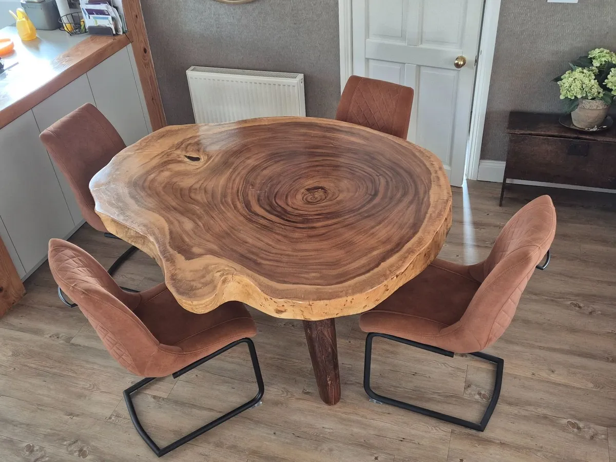Dining Table Acacia Wood - Image 1