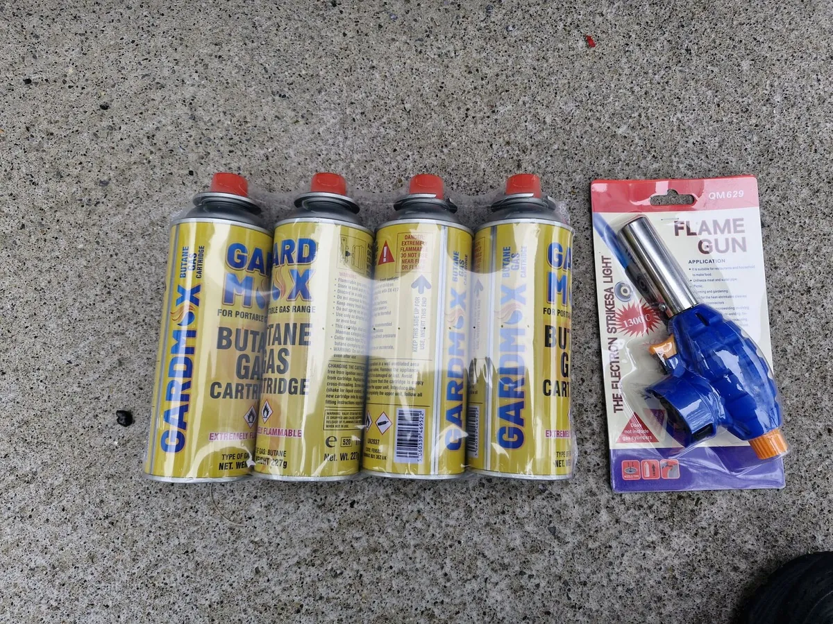 Gas canisters and torch head