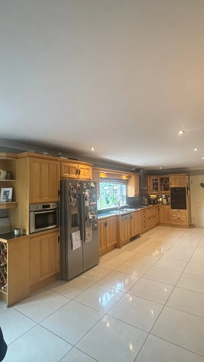 Solid Maple Fitted Kitchen with Dresser Unit – €1, - Image 1