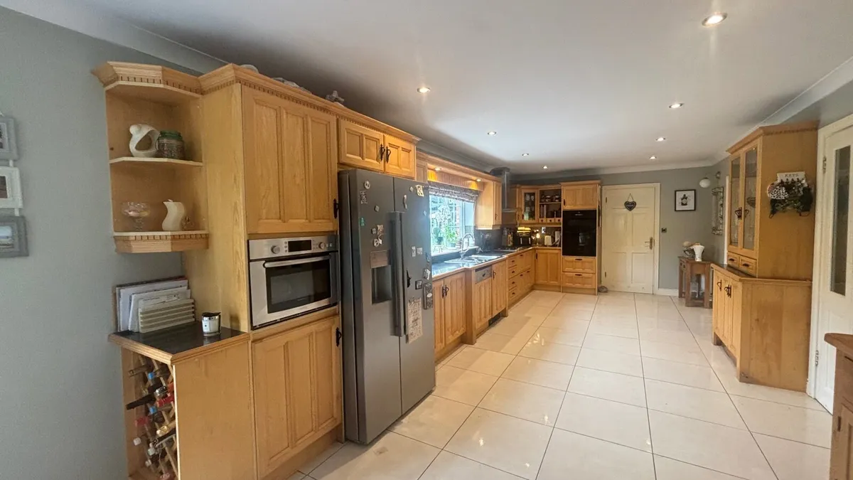 Solid Maple Fitted Kitchen with Dresser Unit – €1, - Image 2