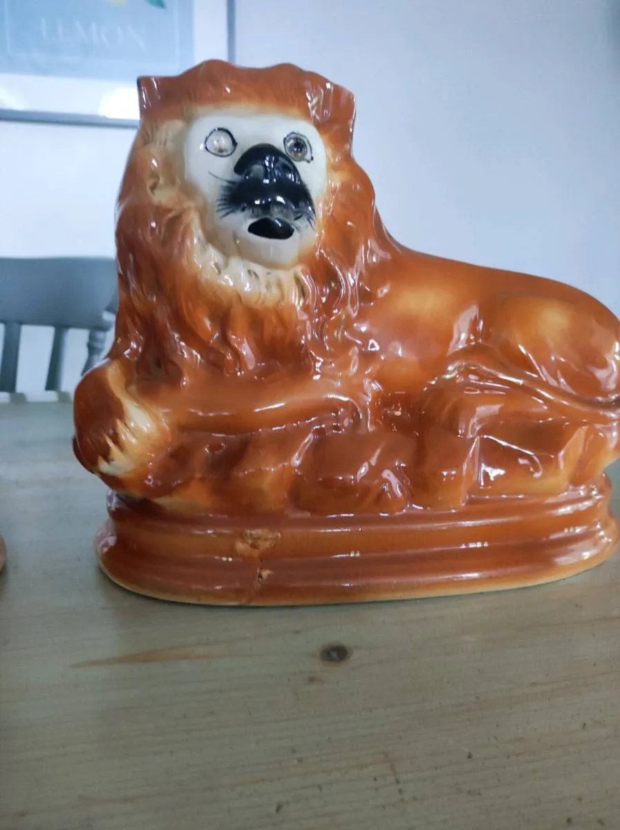Vintage china lions - Image 4
