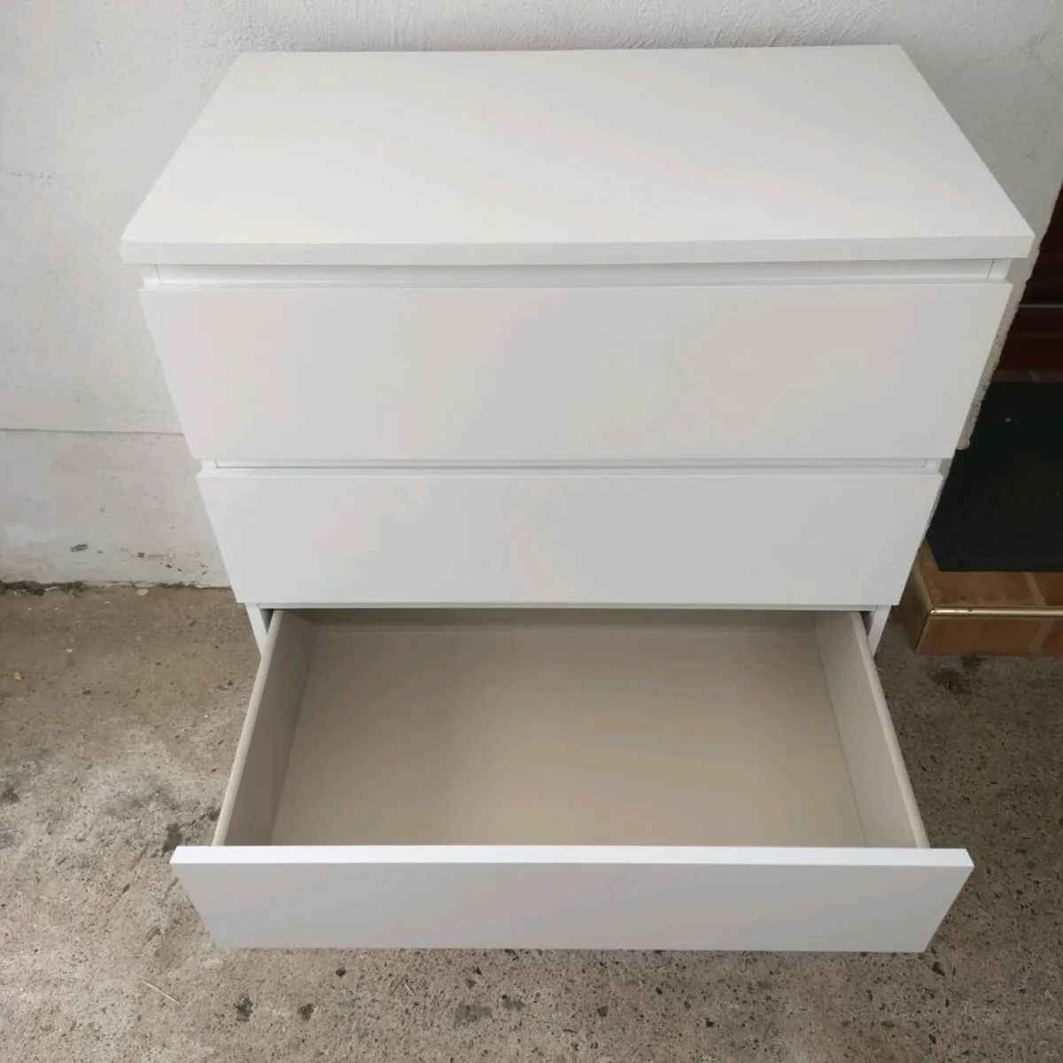 Chest of 4 drawers Malm white - Image 4