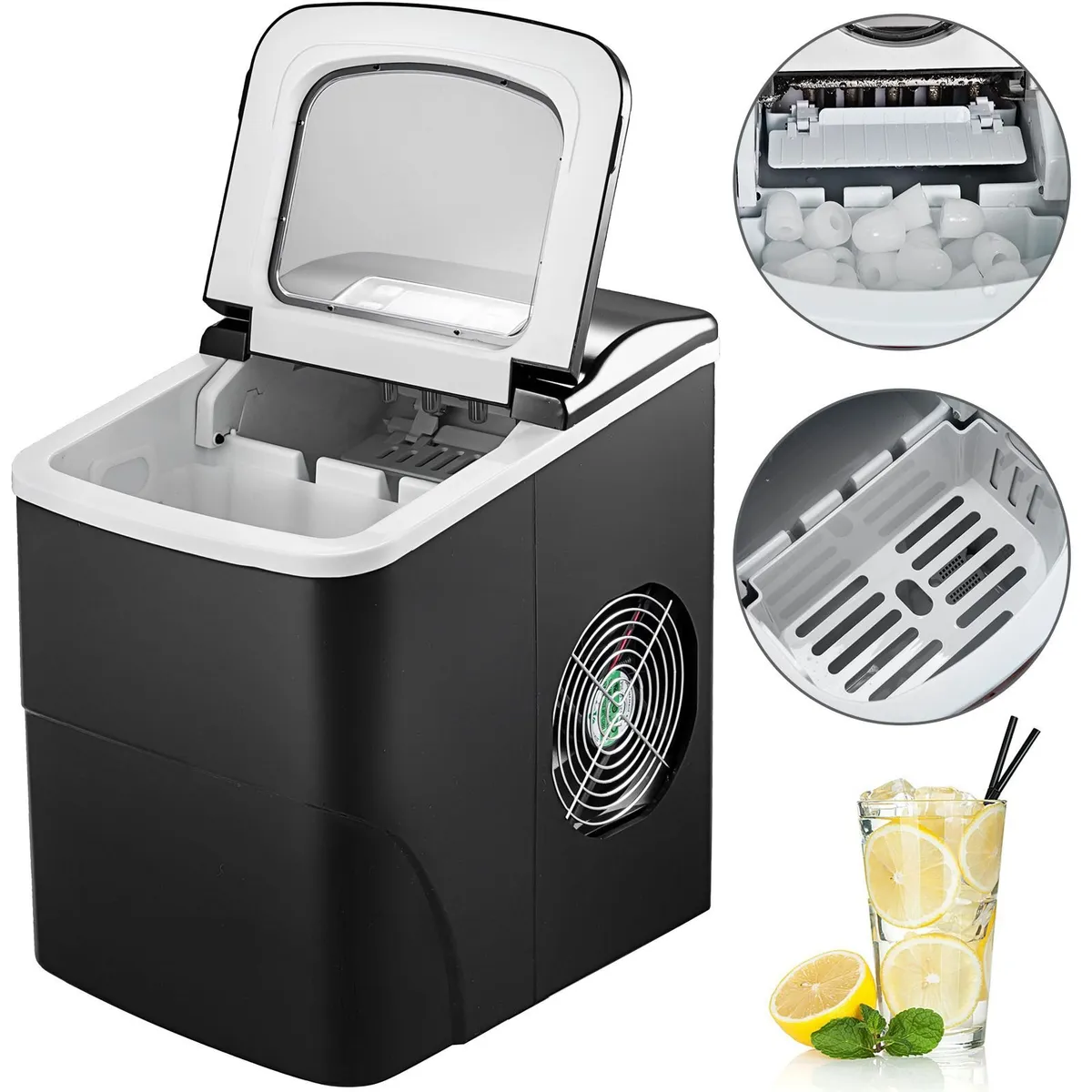 Ice Cube Maker Machine 2.2L Tank 26lbs Day - Image 1