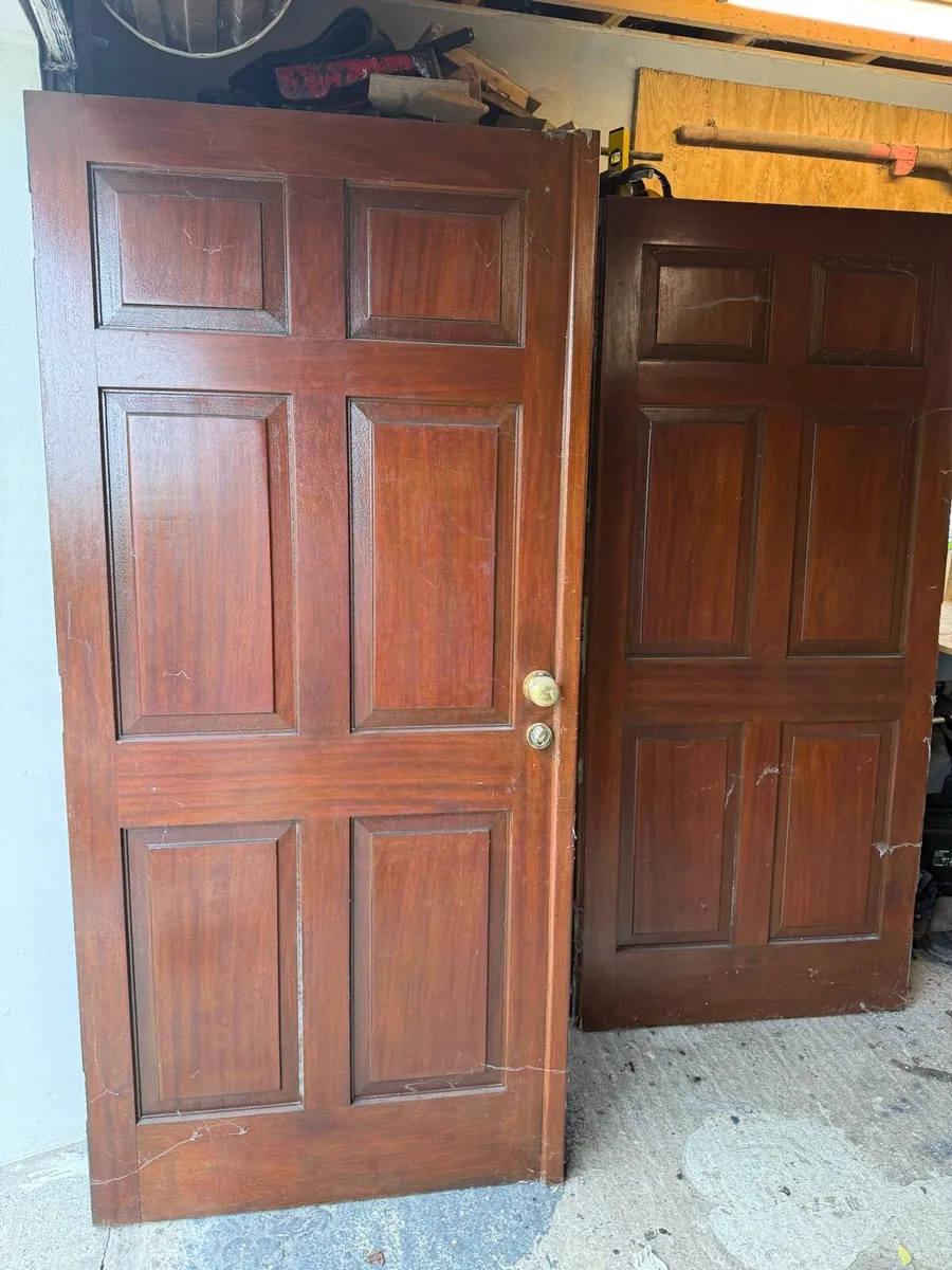 Solid Timber Double external Doors - Image 1