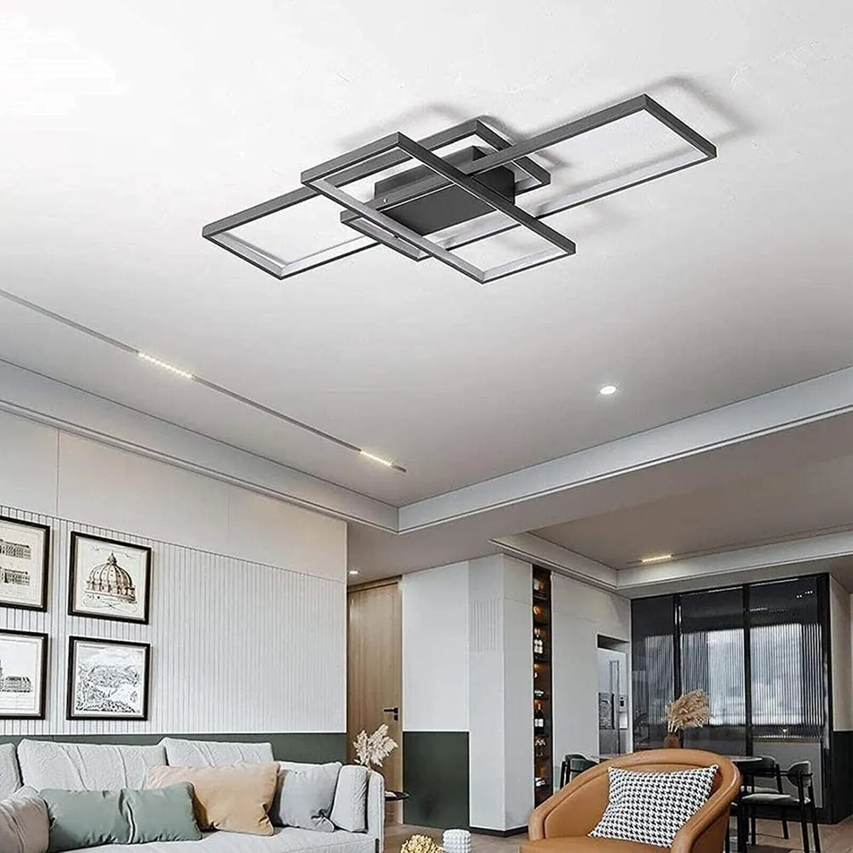LED Ceiling Light 45W Modern Dimmable Lighting - Image 3