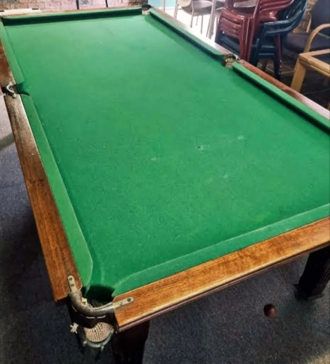 Slate pool table with accessories - Image 1
