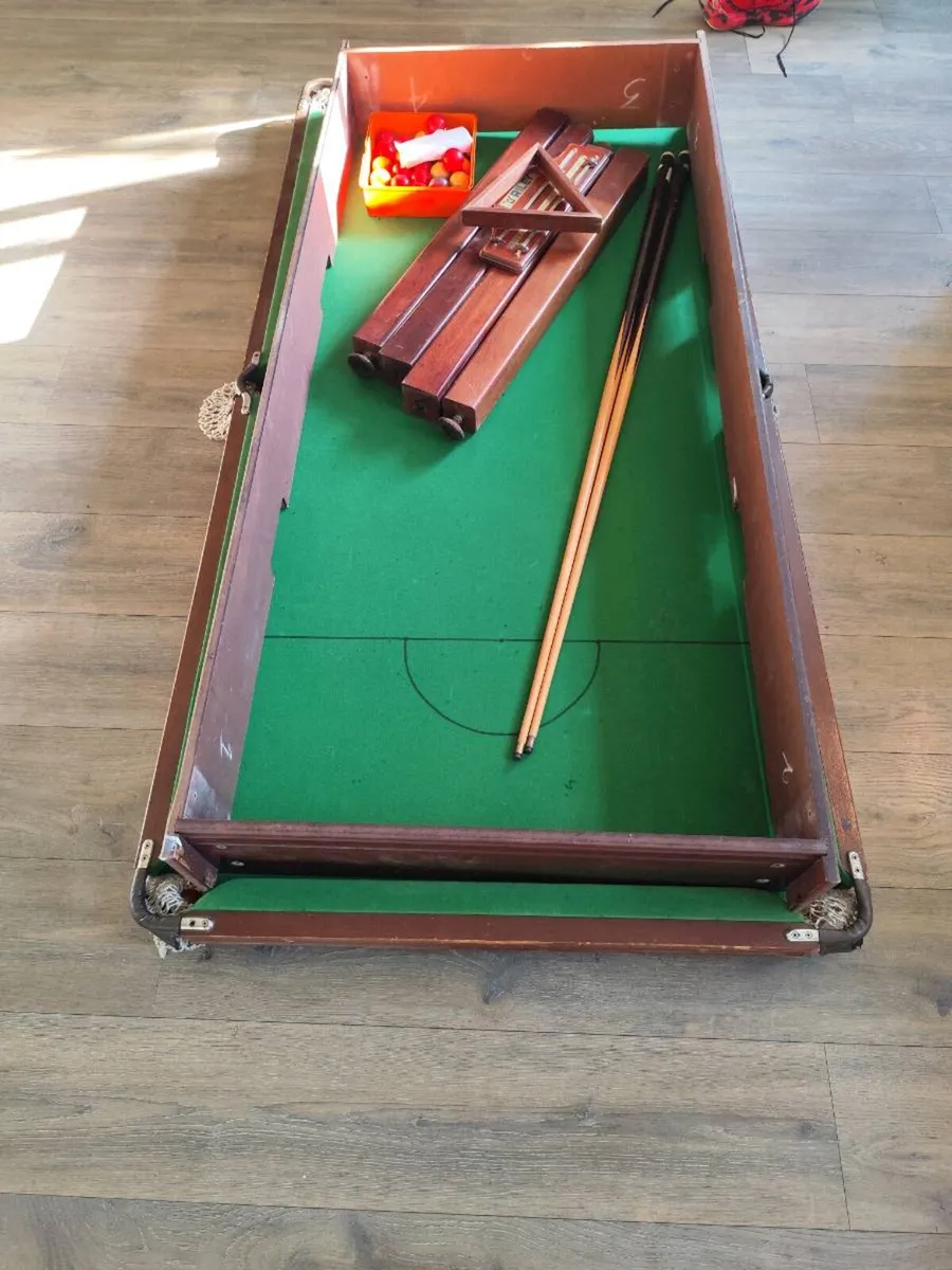 Slate pool table with accessories - Image 2