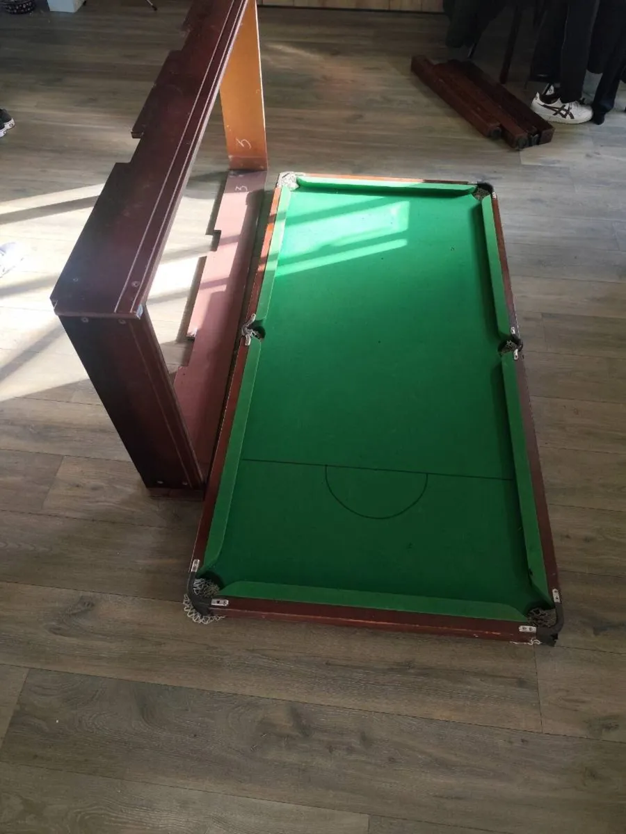 Slate pool table with accessories - Image 3