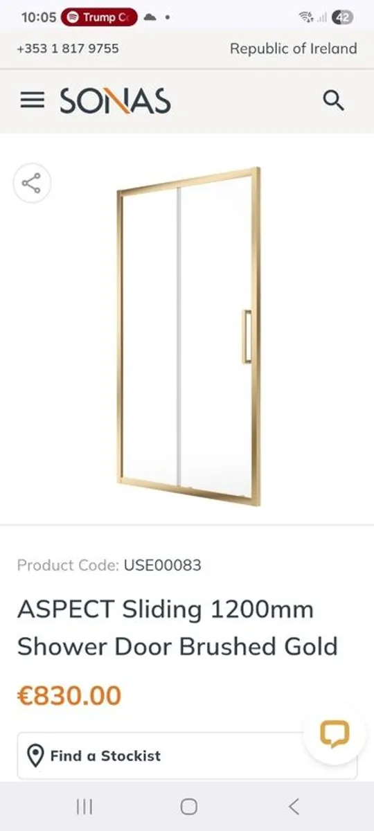 Sliding Shower Door - Image 1