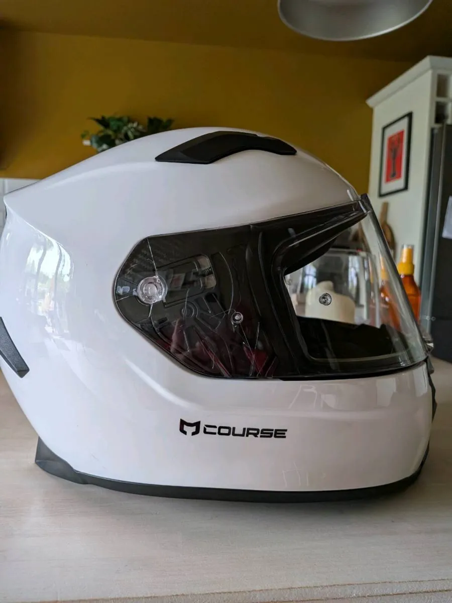 Ladies motorcycle helmet and trousers - Image 1
