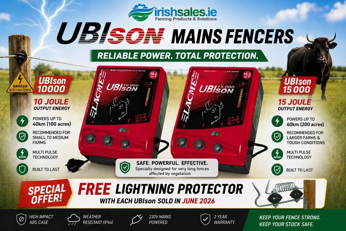 Free Lightning Protector - 100acre Mains Fencer - Image 1