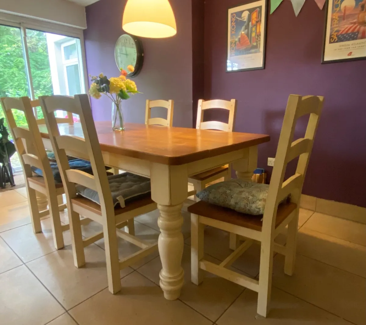 Dining Table and 6 chairs. FREE to take away - Image 1