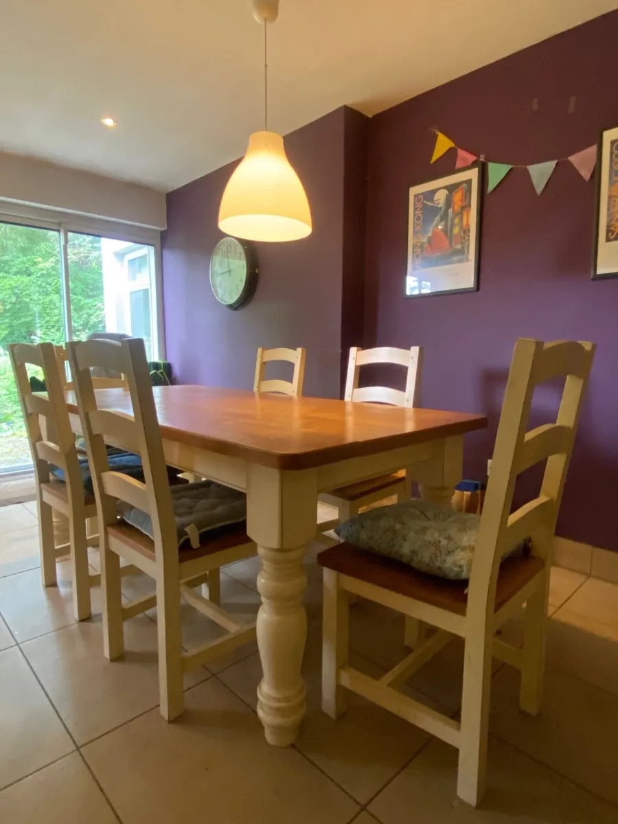 Dining Table and 6 chairs. FREE to take away - Image 3