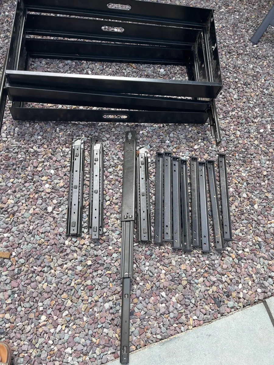 Heavy duty metal drawers and runners