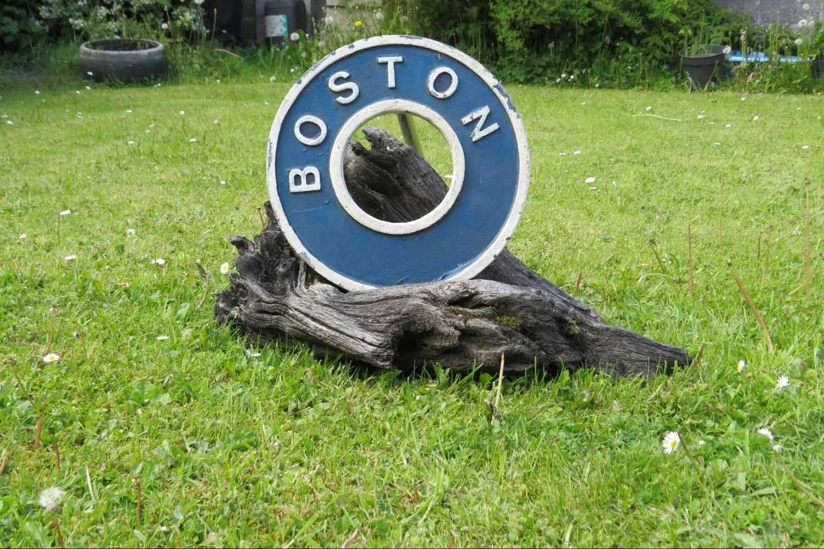 Vintage Nautical BOSTON Sign Ring - Image 2