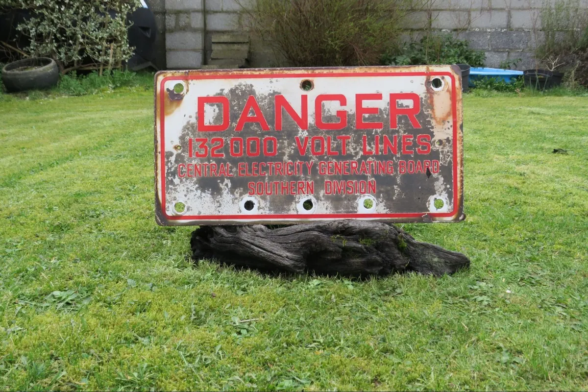 Vintage Irish Original Enamel Sign - Image 1