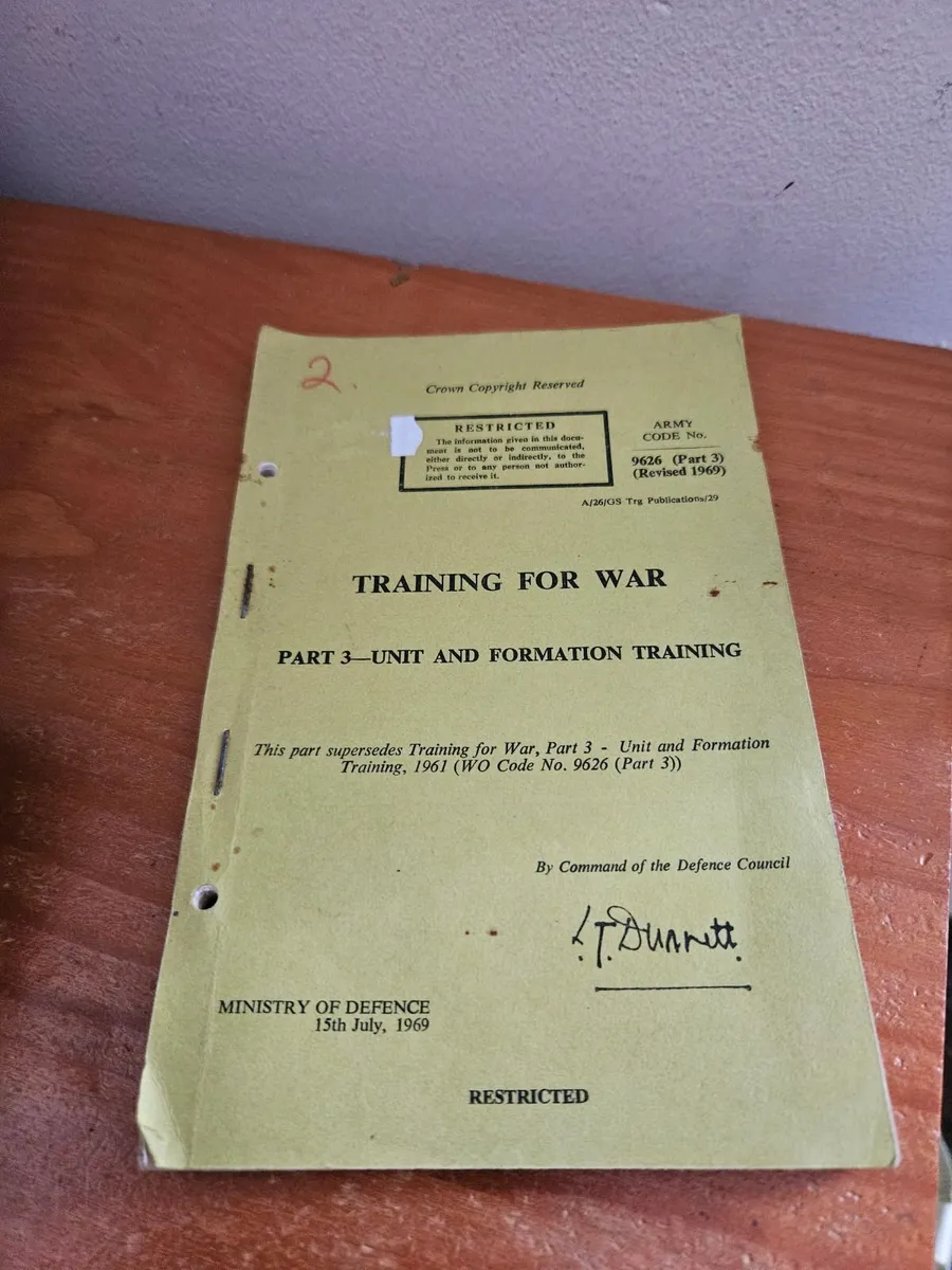 Vintage Booklet Training For War