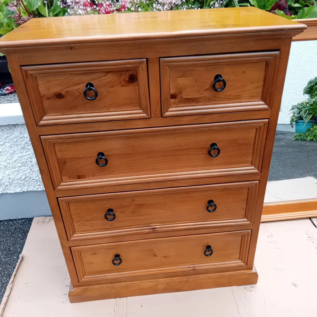 EZ Living Chest of Drawers & Mirror, Hudson - Image 1